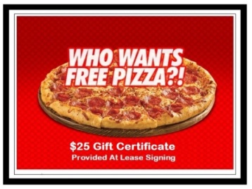 NYC Free Pizza When You Rent